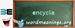 WordMeaning blackboard for encyclia